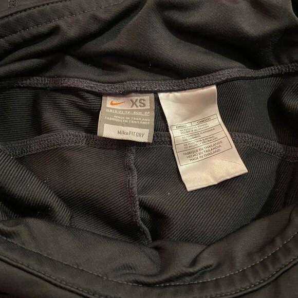 NIKE Fit Dry Charcoal Gym Athletic Capri Wide Leg Sweat Pants - Size XS (0-2) - Picture 4 of 4